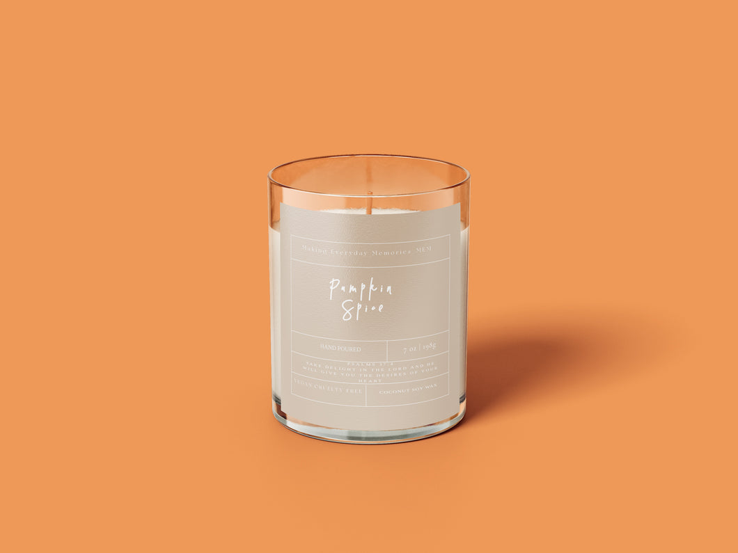 Pumpkin Spice Scented Candle