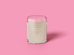 Strawberries & Creme Scented Candle